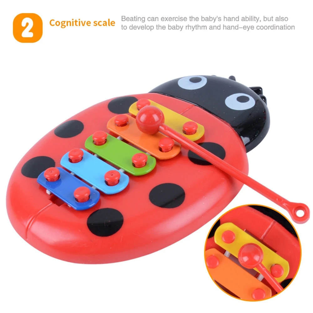الأطفال طفل قرع أداة لعب الحشرات الأيدي العزف على البيانو مونتيسوري ألعاب تعليمية آلة موسيقية ألعاب الأطفال
