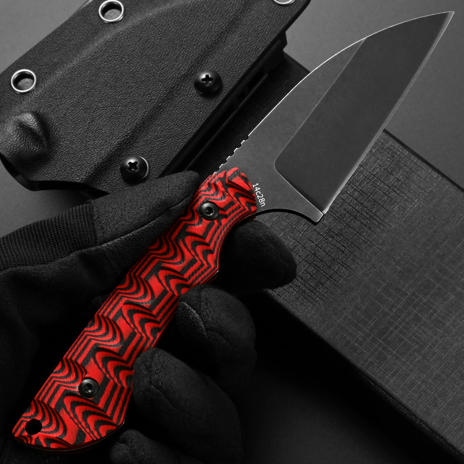 Survival Knife Full Tang - Eafengrow EF176 Kompaktowy Nóż ze Stałym