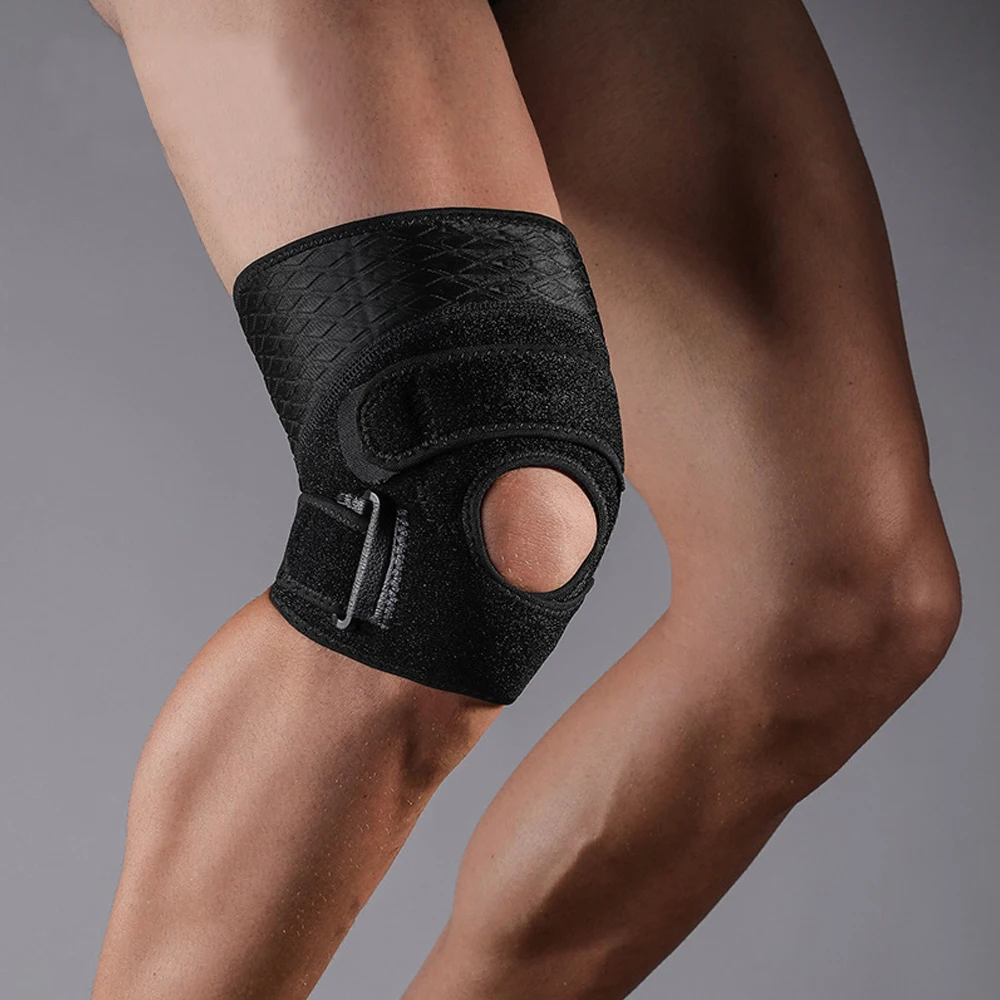 

1 шт. Неопреновый регулируемый бандаж для поддержки надколенникового сухожилия, облегчающий боль в колене при беге, артрите, травмах при прыжках и теннисе