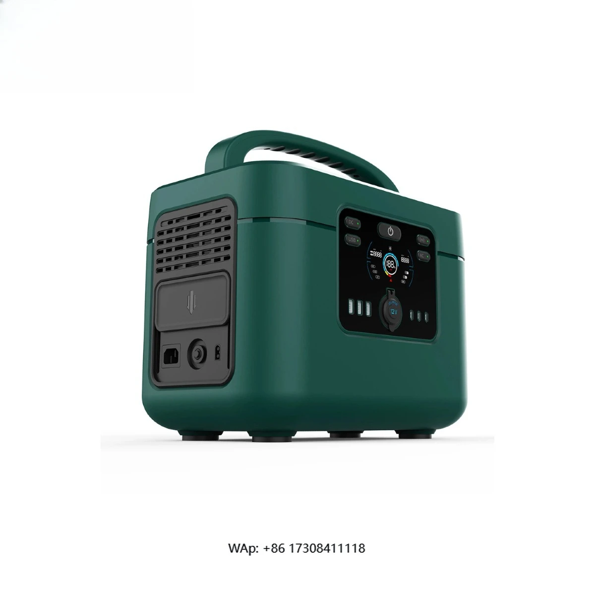 1200W Portable Power Station 1050Wh, Solar Generator, 220V AC Outlet, PD 100W, Camping Emergency Backup, Fast Charging, UPS
