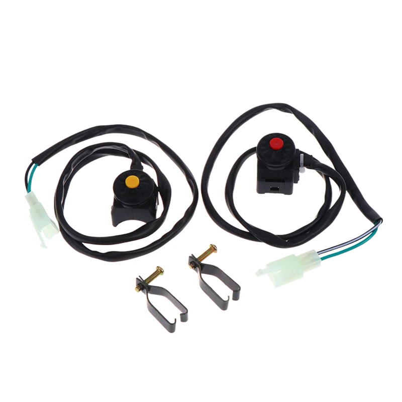 

Motorcycle Kill Switch Red Push Button Horn Starter Control Switch Dirt Bike ATV UTV Dual Sport For 22mm Handlebar Mounted Bars