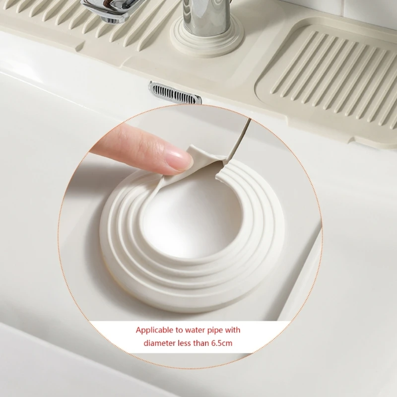 Faucets Guard Mat Drain Drying Pad Sink Faucets Spatter Guard Mat Kitchen