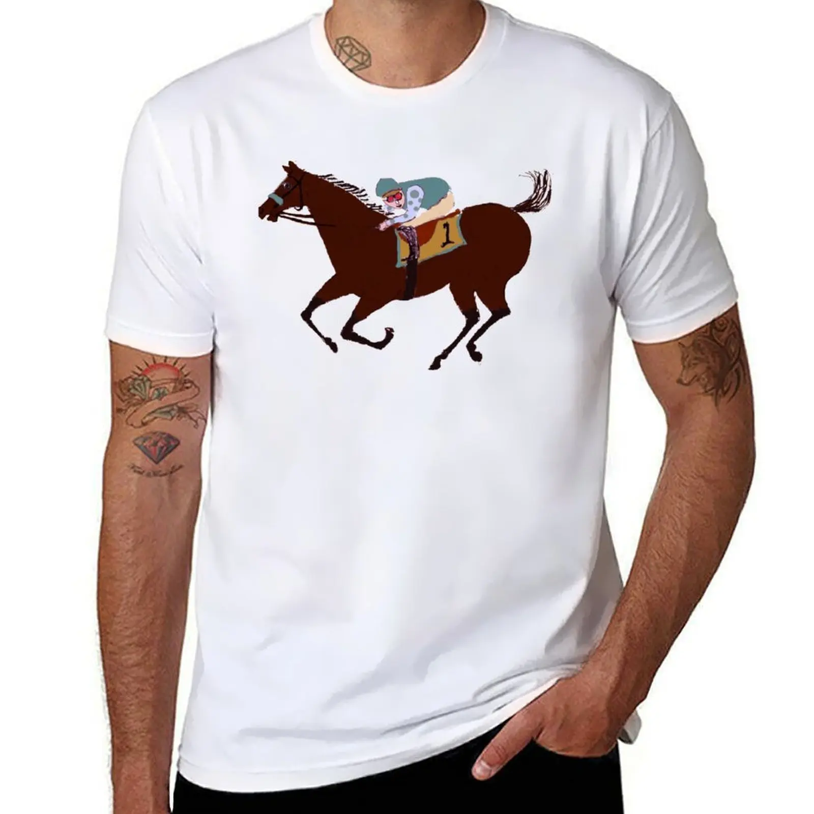 

t luxury shirt man casual T-Shirt The Gifts t Apparel for Racehorse - t Horse shirts man pack _amp_ Racing man shirt white