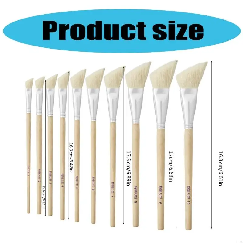 W89C 아크릴 페인팅 브러시, 오일 및 수채화 그림을위한 아티스트 페인팅 브러시