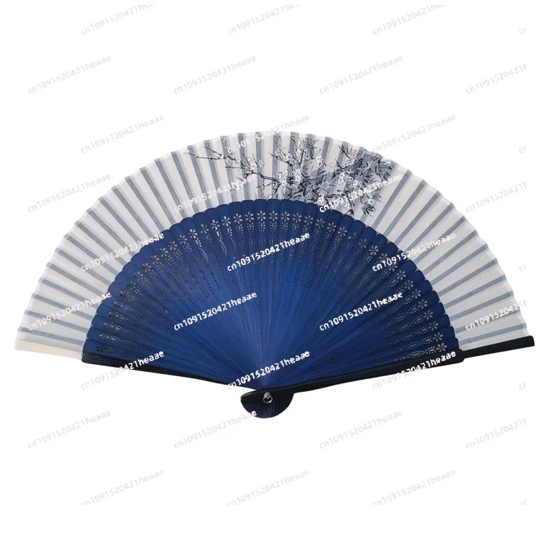 Ancient fan Chinese style folding fan New Chinese style bamboo Portable Hanfu cheongsam  photo props in summer