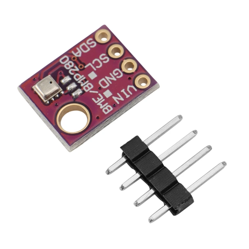 Módulo de Sensor de Pressão Barométrica Digital, Temperatura, Umidade, I2C, SPI, 1.8-5V, BME280, 5V