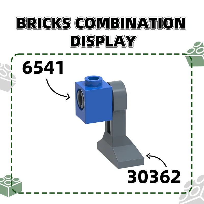 Wange 238Pcs/lot 6541 1x1 with Hole Bulk Building Blocks MOC Accessories Compatible With Bricks Children Toys Gift Box