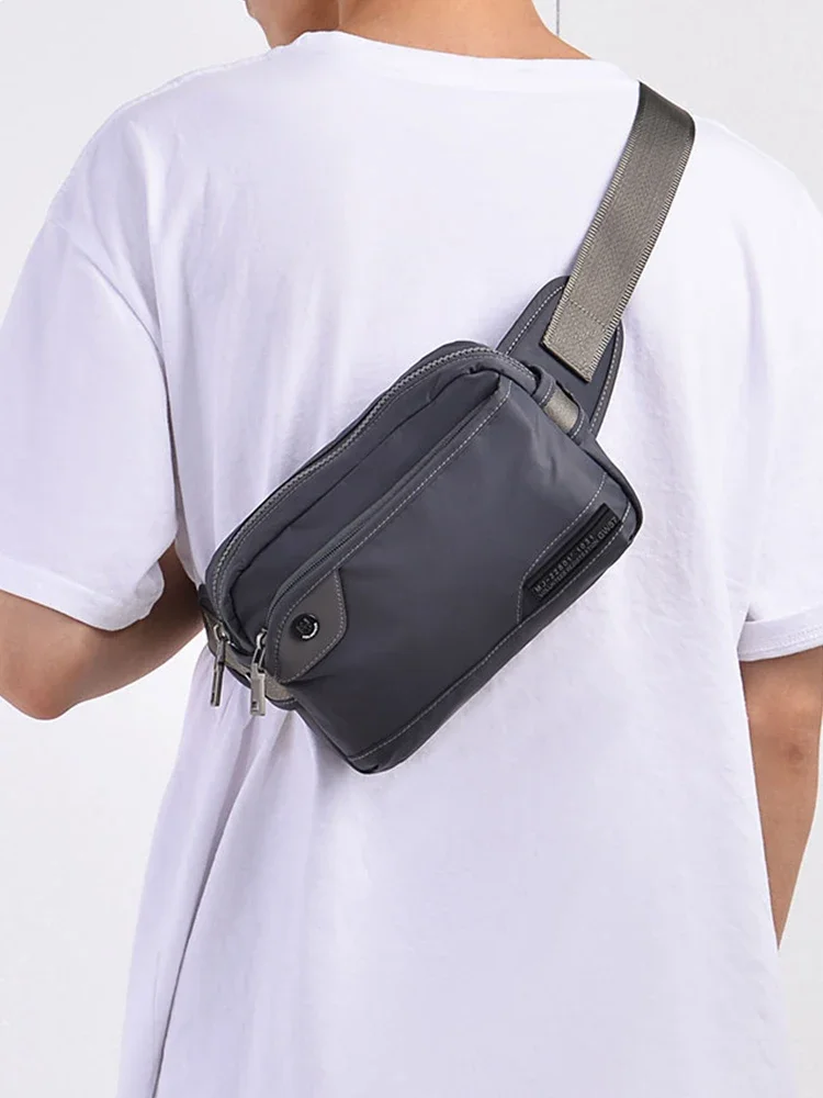 Volunteer Waist Bags for Men 2023 New Stylish Waterproof  Versatile Vintage Phone High Quality Commuter Crossbody Bags 1762-06