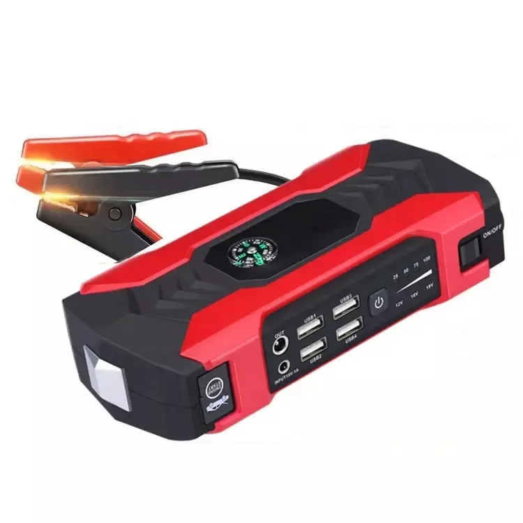 28000mAh 1000A Mini Car Jump Starter With 12V Lithium Battery Power Bank Jump Pack With Air Compressor Booster Charger for Car