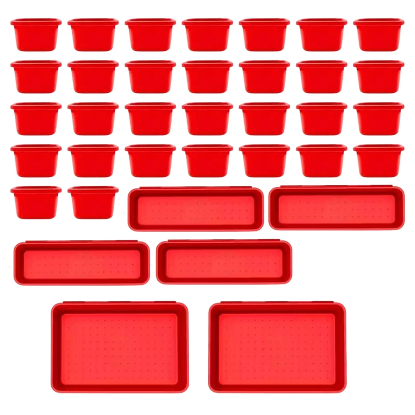 Tool Storage Solution With Durable Plastic Boxes For Organizing Accessories And Parts DIY Assembly Flexible For