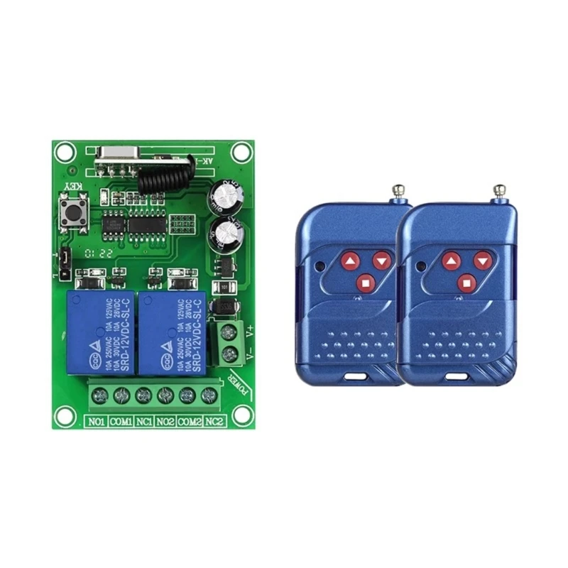 무선 원격 제어 스위치 12V 모터 라이트 게이트용 수신기 보드 중계