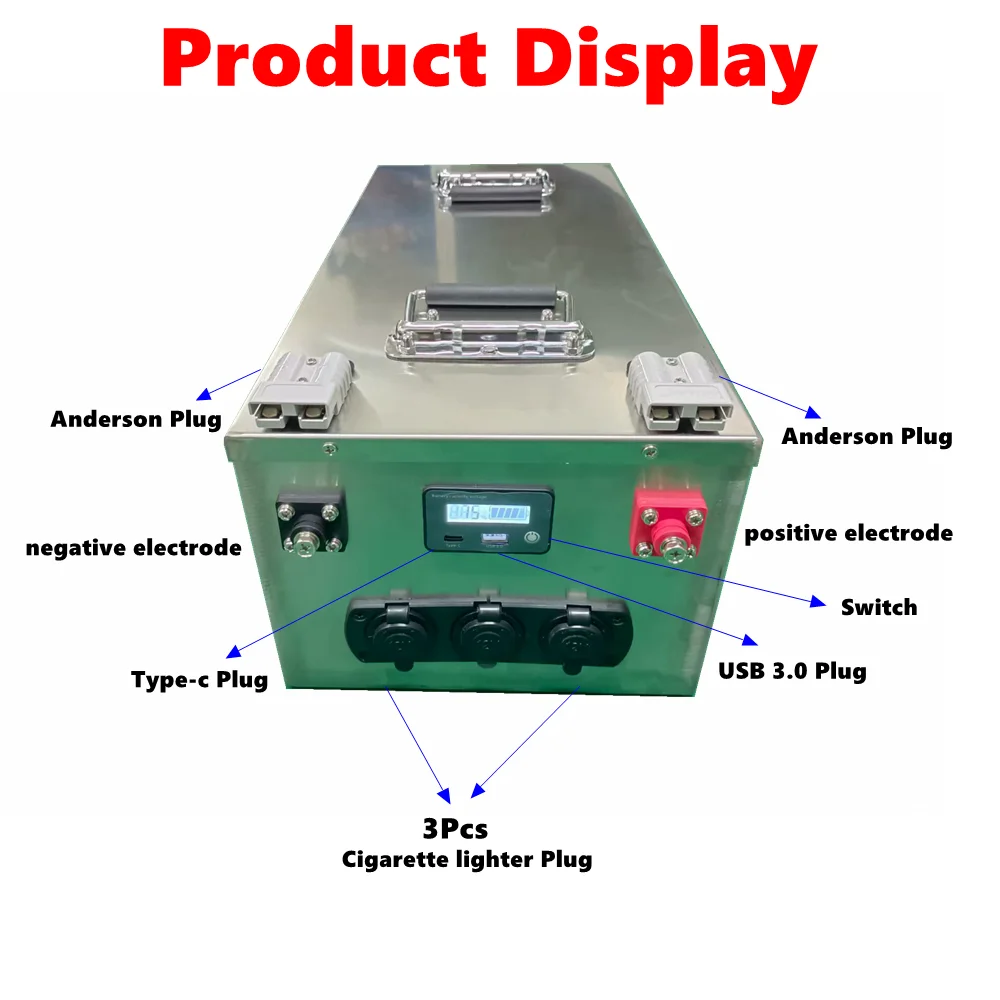 24V 500ah 800ah rechargeable LiFePO4 battery pack for Solar energy PV Outdoor Camping Portable power deep cycle lithium battery