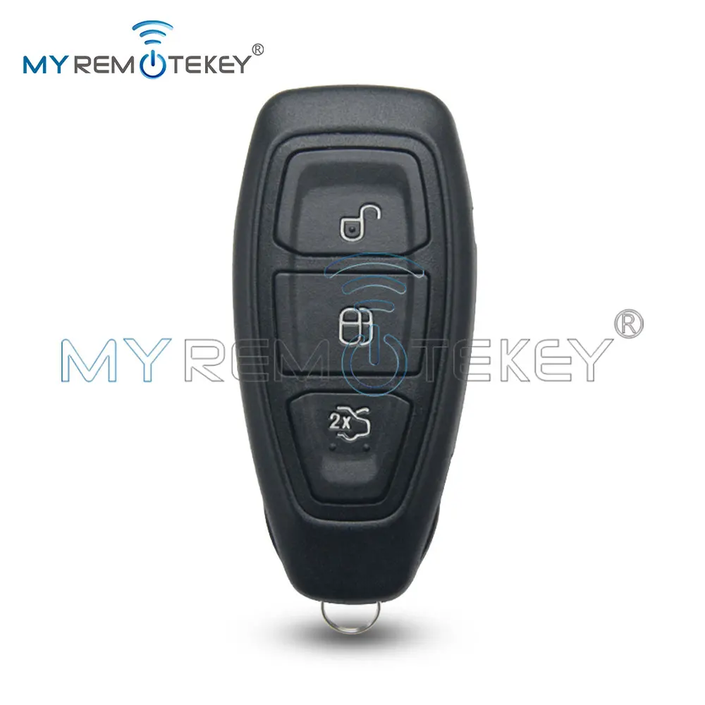 REMTEKEY Funda de llave inteligente para Ford Kuga Fiesta Focus 2003 2004 2006 2007 2008 2010 2012 3 botones