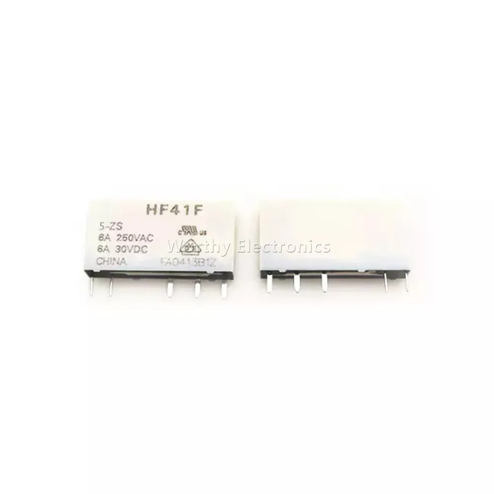 

Free Shipping 10PCS/LOT 5VDC 6A 5PIN Relay HF41F 5-ZS