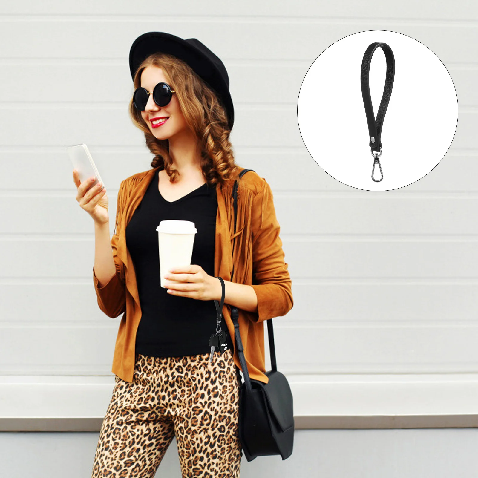 

1Pcs Wrist Bag Strap Premium Durable Replacement Handle for Handbags Clutches Purse DIY Project Accessory Bag Strap