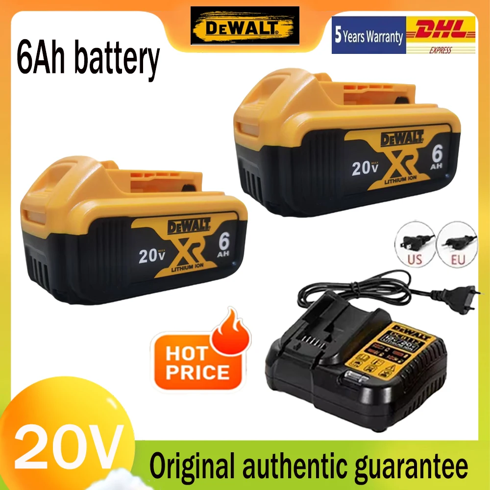 

100% Original Dewalt 20V fast charging rechargeable battery, DCB200 fly free power tool battery, ultra long battery life