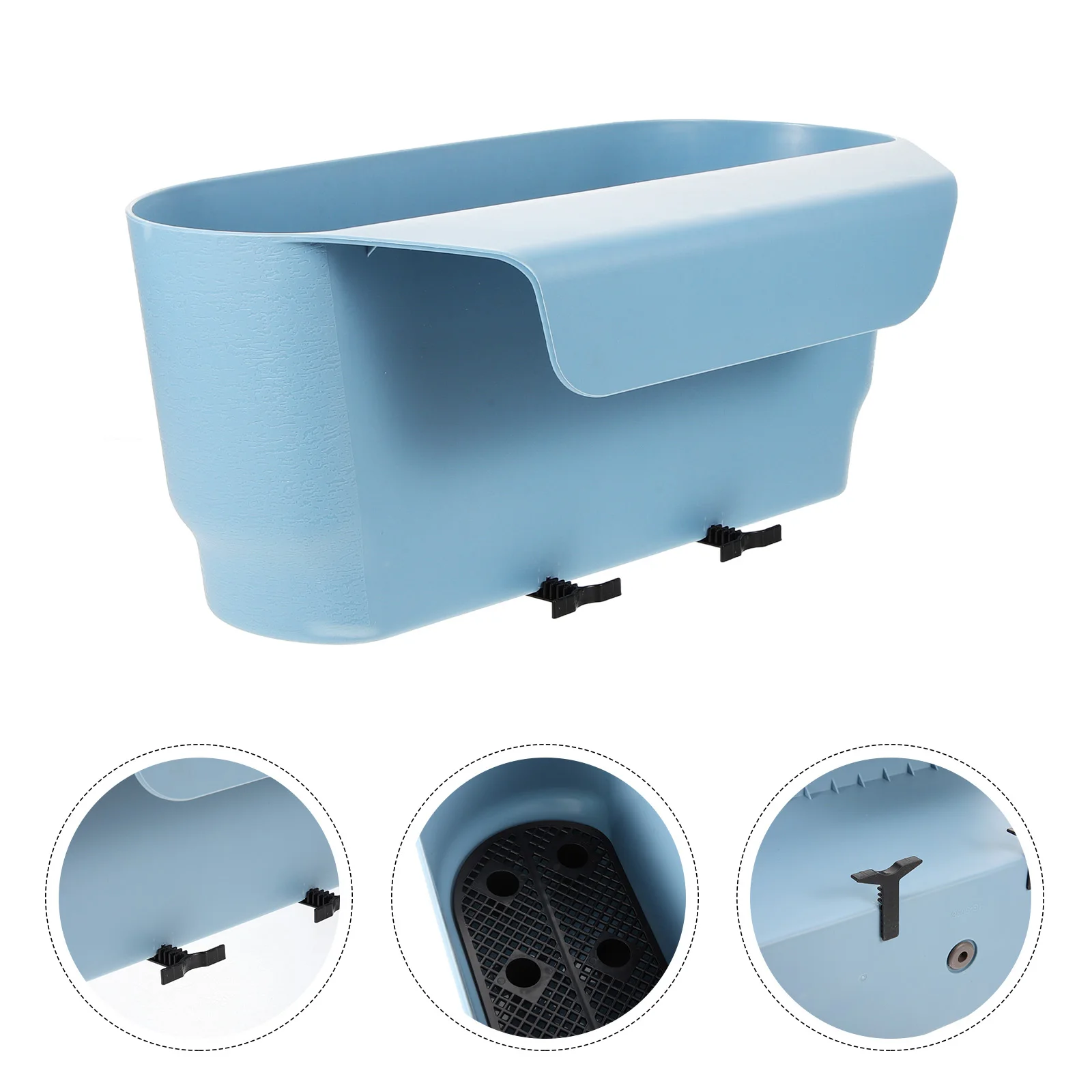 

Large Succulent Pot Water Storage for Balcony Garden Hanging Railing Sturdy Material Gifts Plant Lovers Gardening