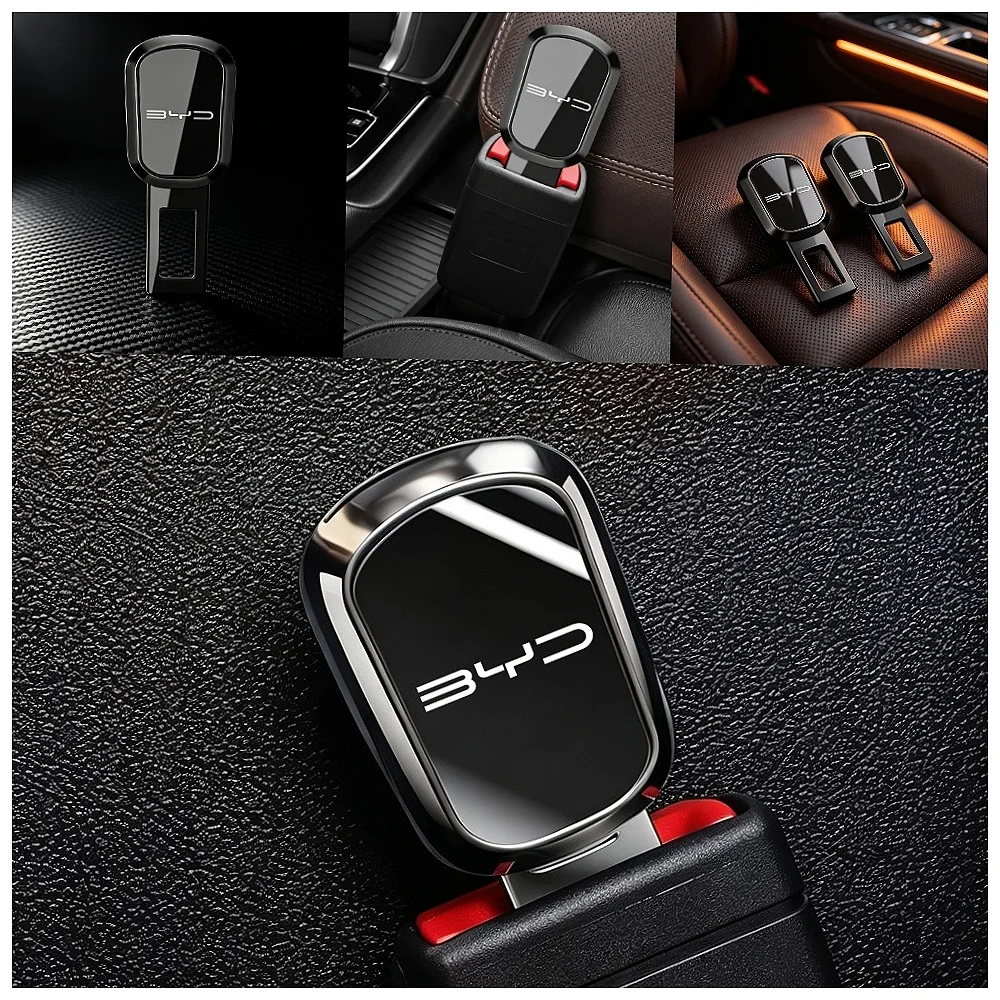 Car Seat Belt Extender Auto Seatbelt Extender Metal For BYD Seal U Dolphin Mini Sealion 7 Song Pro ATTO 3 Yuan UP Dolphin Seal 5