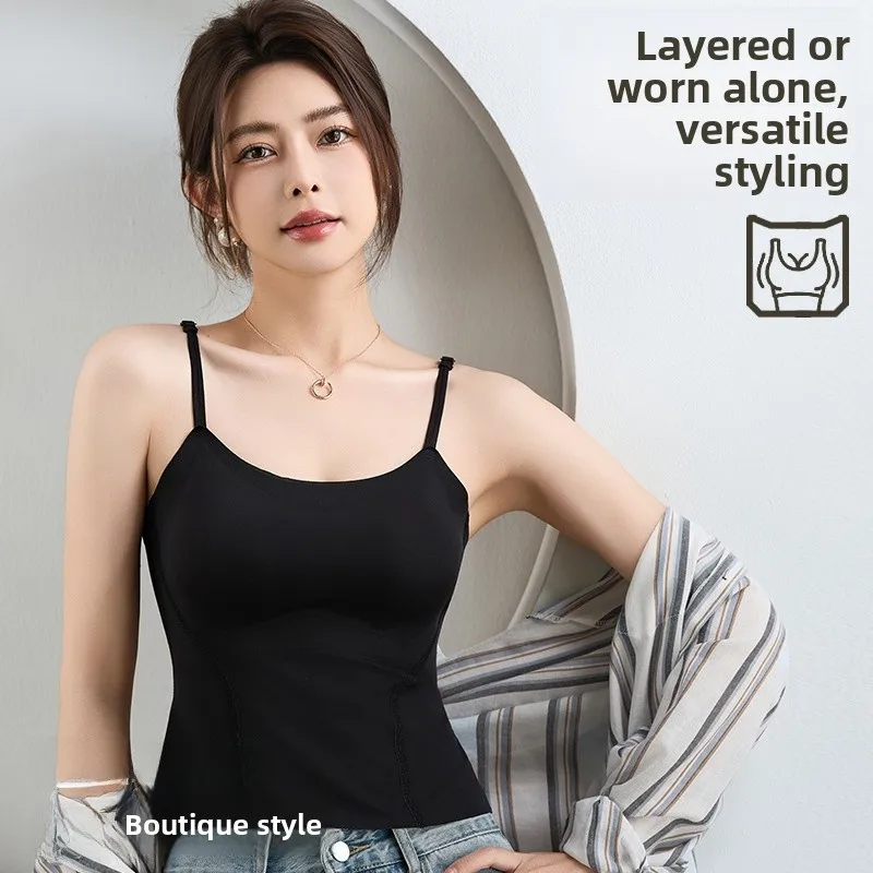 Sl Strapl Vest Donna Estate Sle Pettorina fissa Capispalla dimagrante ad alta elasticità Ible Design semplice