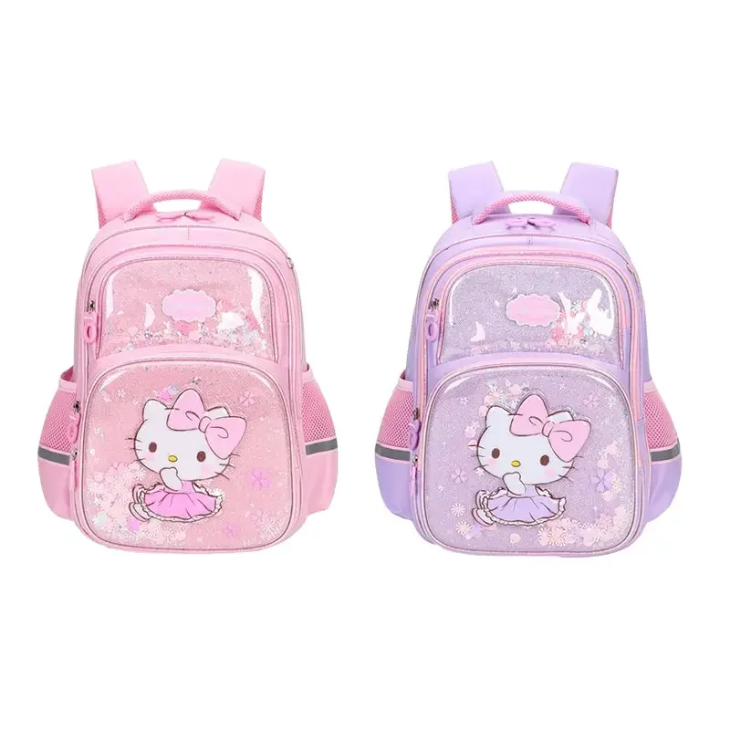 

Sanrioed Hello Kitty Anime Cute Large Capacity Children Backpack Schoolbags Student Cartoon Shoulder Bag Travel Gift for Friend