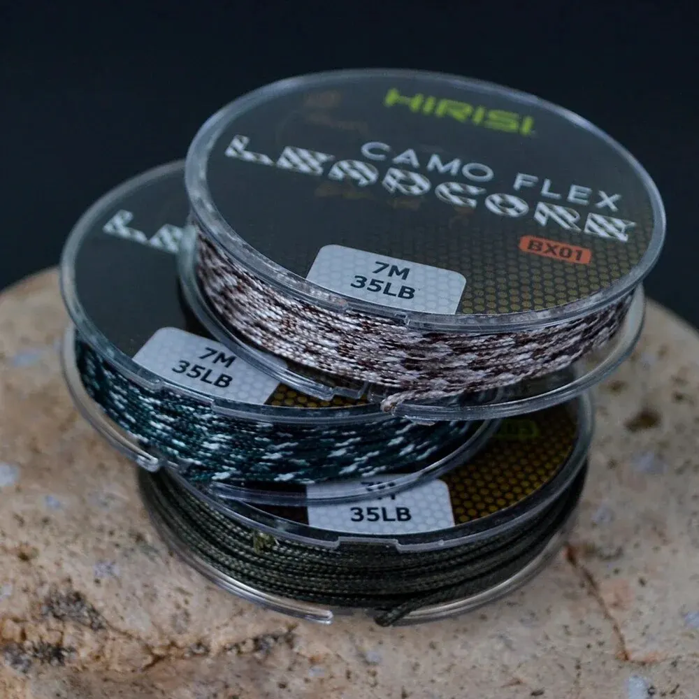 1pcs 35LB 7M Leadcore Carp Fishing Tackle Line Make Carp Hair Rigs 3 Color Braided Lead Line image 2