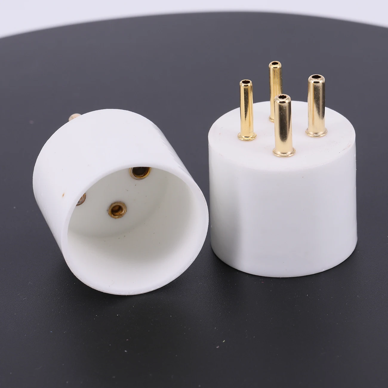 金メッキ真空管アンプ,4ピンチューブベース,811r,u4a,300b,811,2a3,274,5z3,5u4g,4個