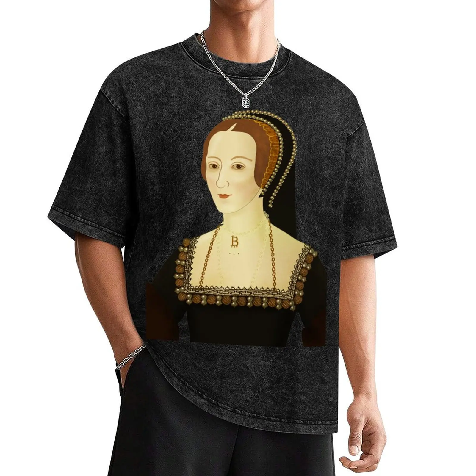 Anne Boleyn - transparent BG T-Shirt shirts graphic cotton man t-shirts man clothes mens tall t shirts