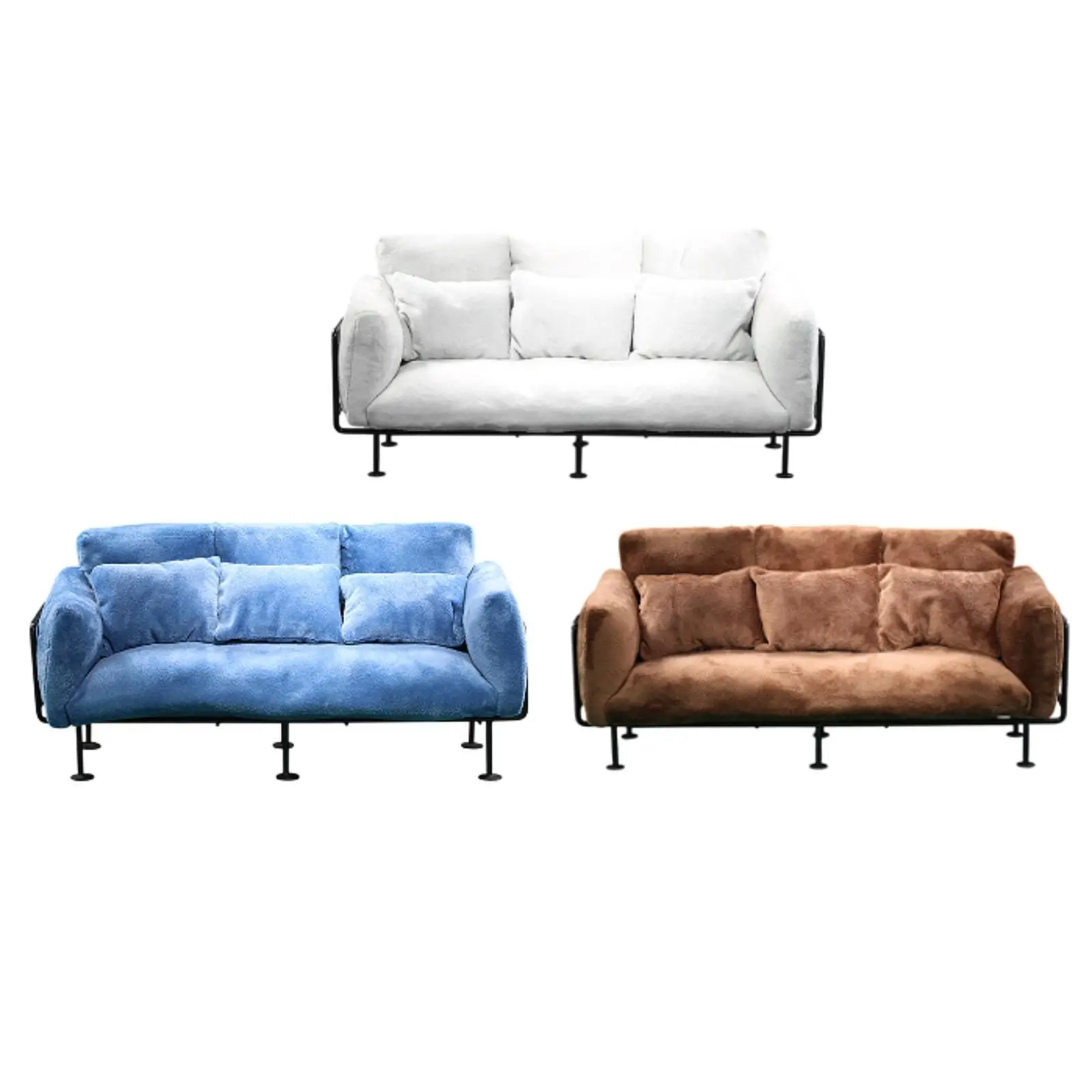 

1/6 Scale Living Room Sofa DIY Scenery Realistic for 12" Action Figures