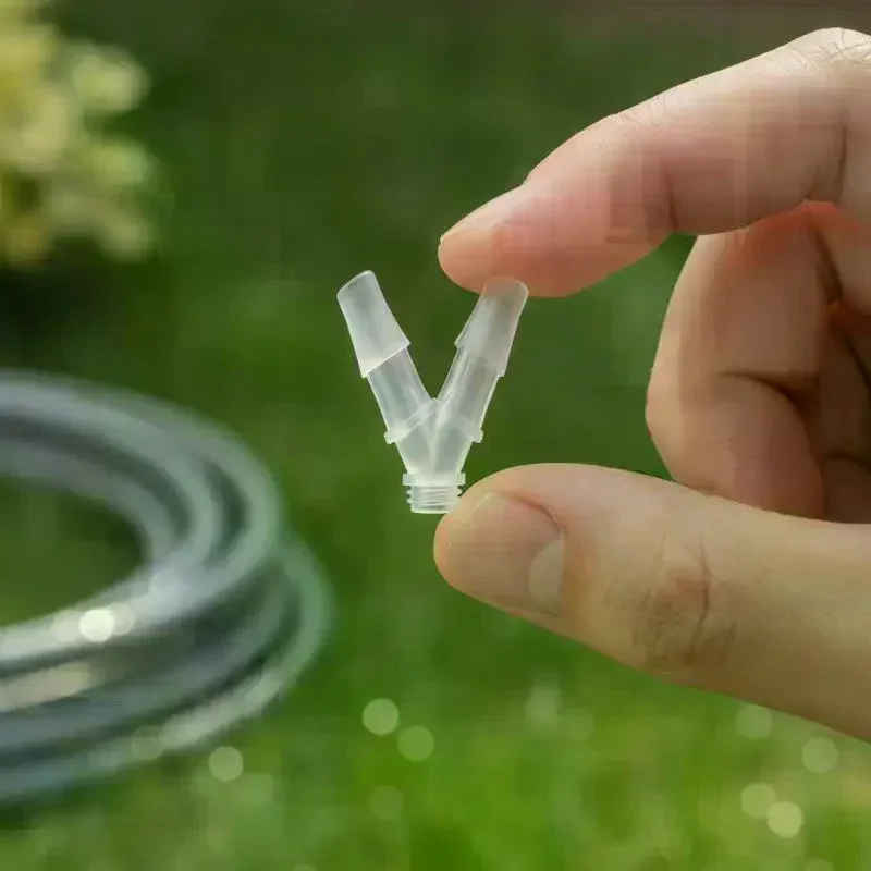 Y-Shaped Three-Way Connector Tee Joint 1.6~6.4mmWater Divider Polypropylene PP Plastic Gas Oil Aquarium Hose Pagoda Joint