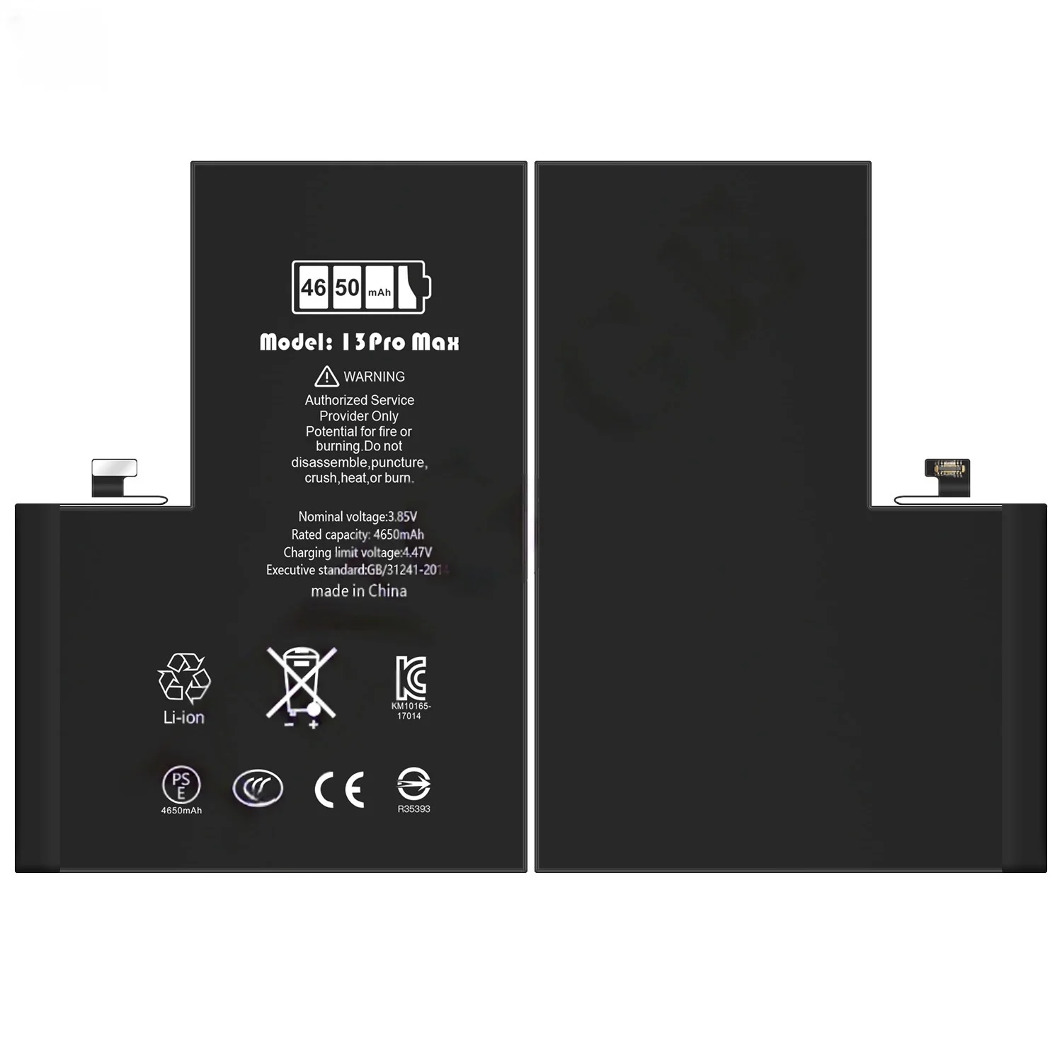 4650mAh Phone Battery for Apple 13 Pro Max A2643 A2484 A2641 A2644 A2645 Lithium Charging Battery
