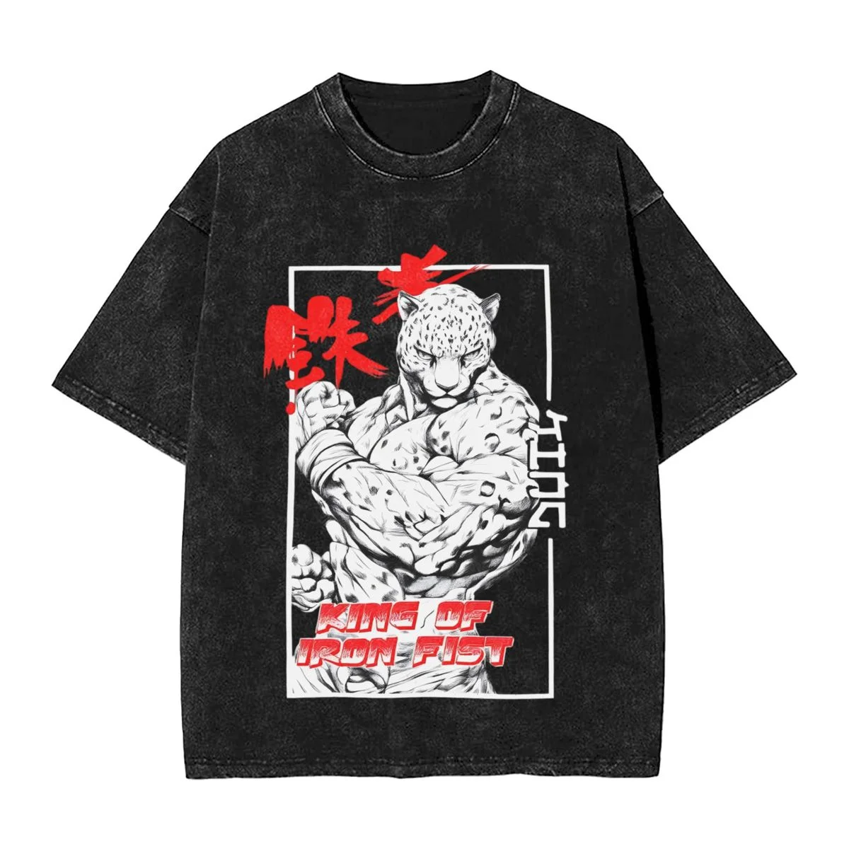 Camiseta Vintage de Anime Tekken para Hombre y Mujer, Camiseta de Algodón, Estilo Harajuku, Holgada, Informal, de Verano, Cuello Redondo, Manga Corta