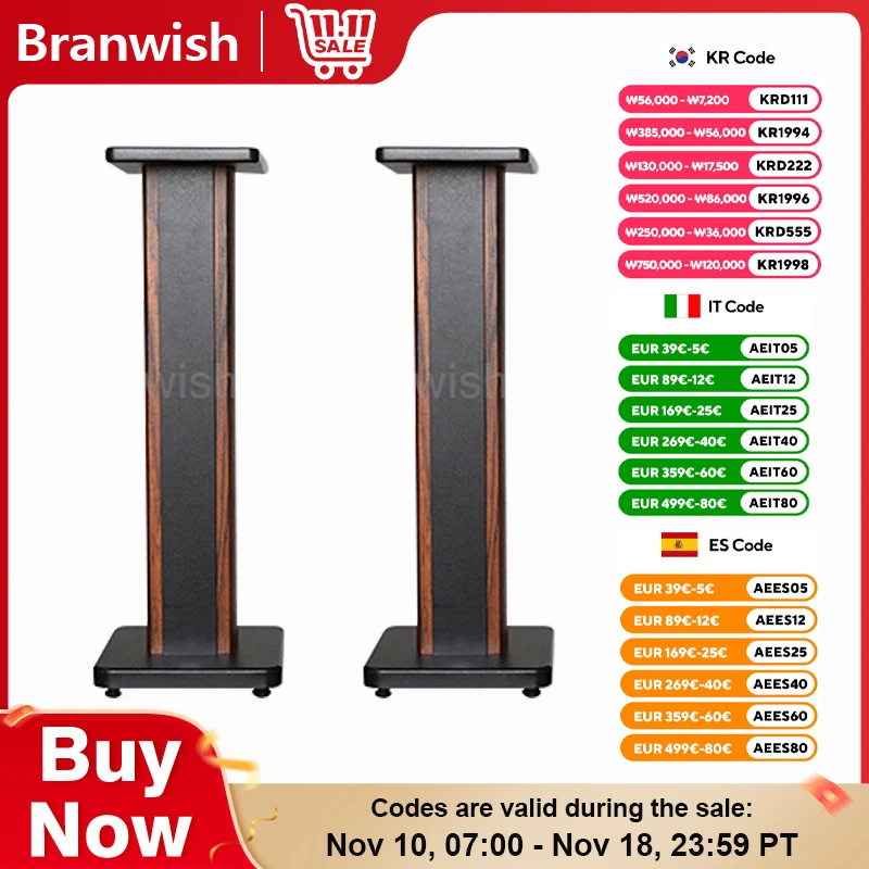 50cm-80cm Speaker Stand Platform Display Floor Audio Support Stand For Bookshelf Speakers/Surround Speakers/Monitor Speakers