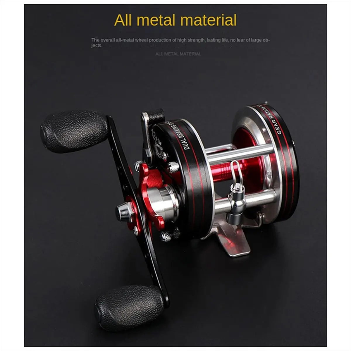 Efficient- Trolling Reels Drum Fishing Reels Right Casting Sea Fishing Reels Large Line Capacity Bait Fishing Reels