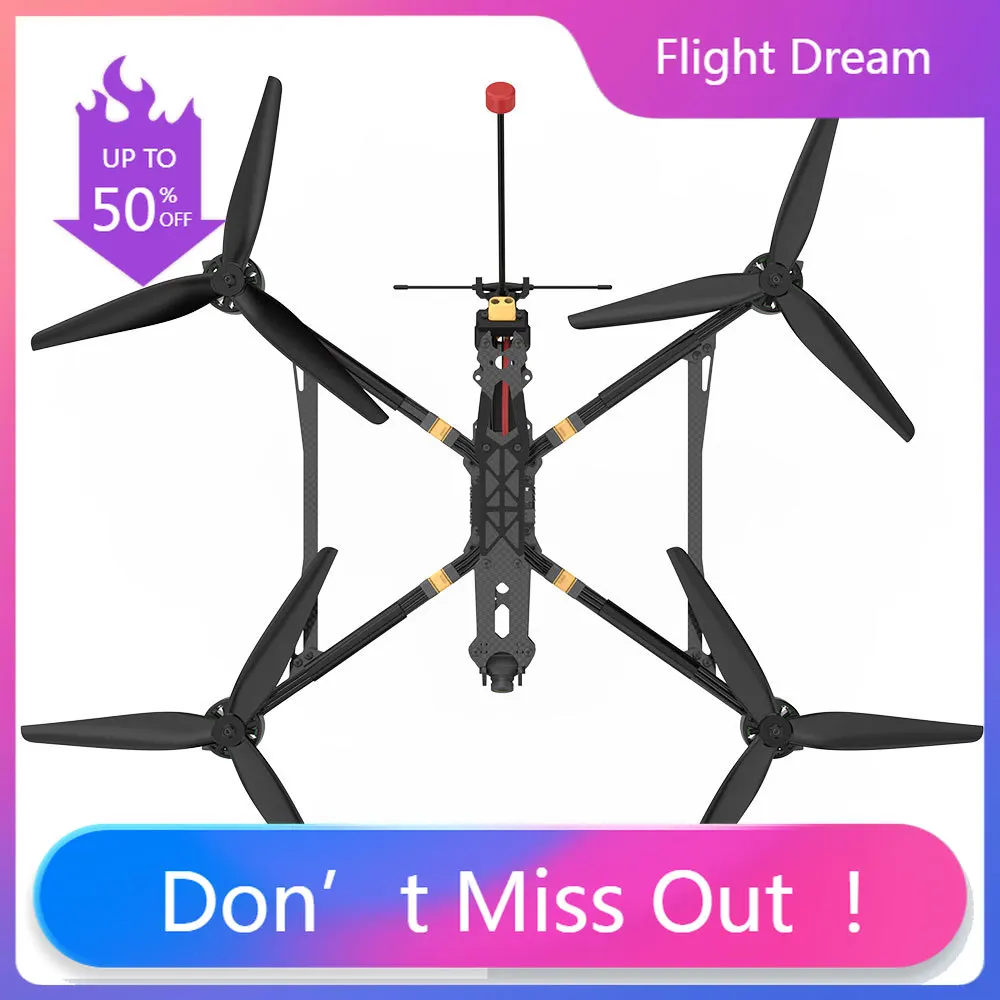 

NYMARK4 10 inch 2.5kg Payload Super power Long Range FPV Racing Drone PNP Quadcopter F405 FC 55A ESC 5.8Ghz 1.6W VTX 3115 900KV