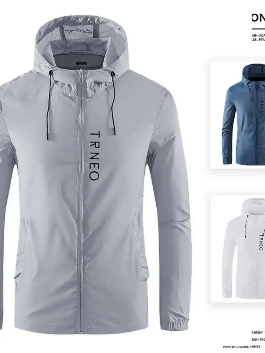 

Новая мужская ультратонкая летняя куртка для рыбалки, солнцезащитная одежда, прозрачная рубашка из полиэстера, легкая, в стиле Ханьфу