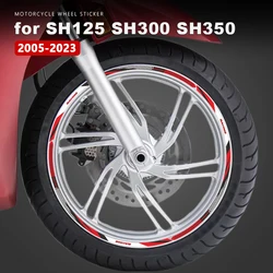 Autocollants de roue de moto étanches, autocollants de jante, accessoires pour Honda SH 125, 300, 350, SH 125i, 300i, 350i, SH125, SH350, SH300