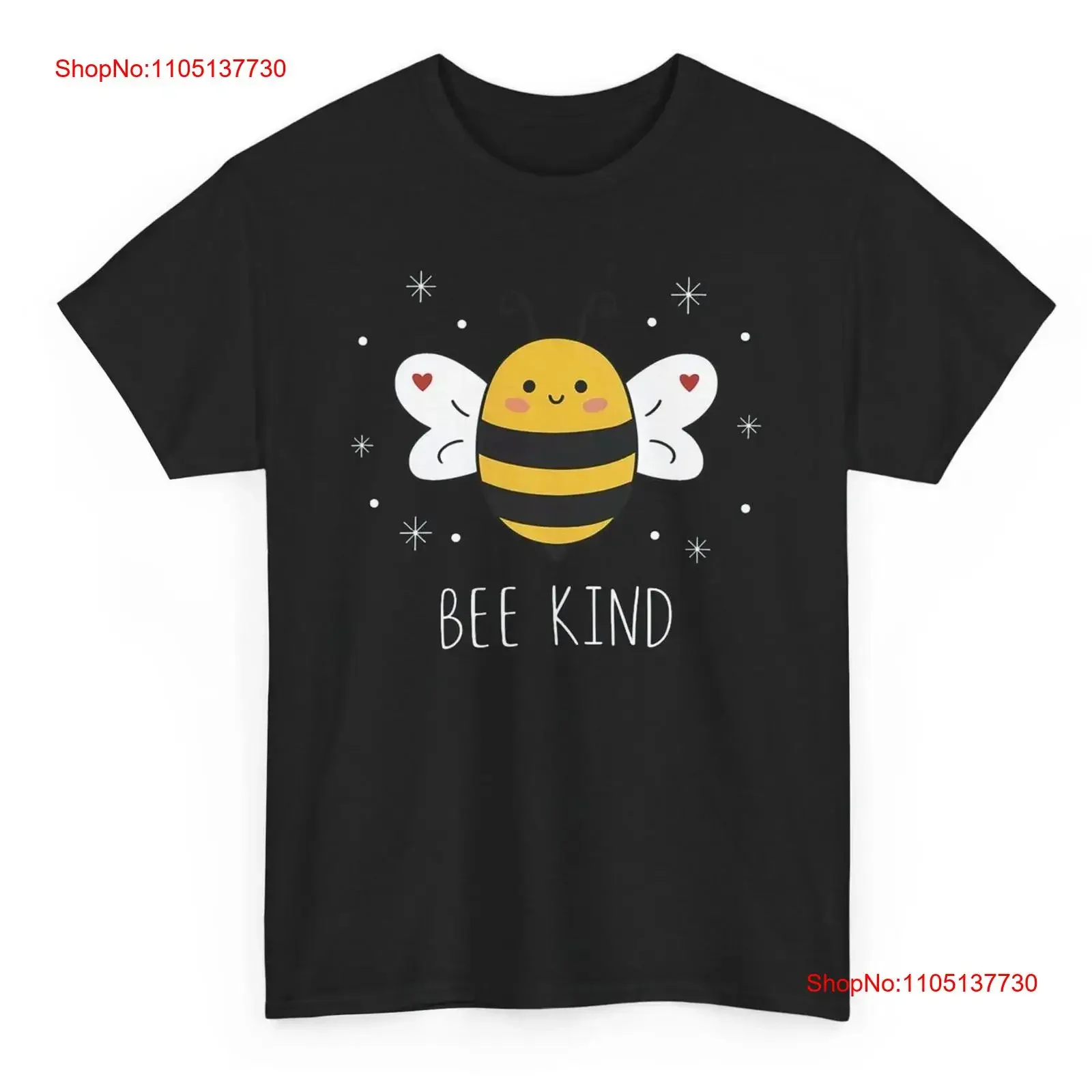 Be Kind Cute T shirt Bumble Novelty Inspirational Bee  vintage Washed Slightly Breathable Stylish Top For Everyday Wear homme