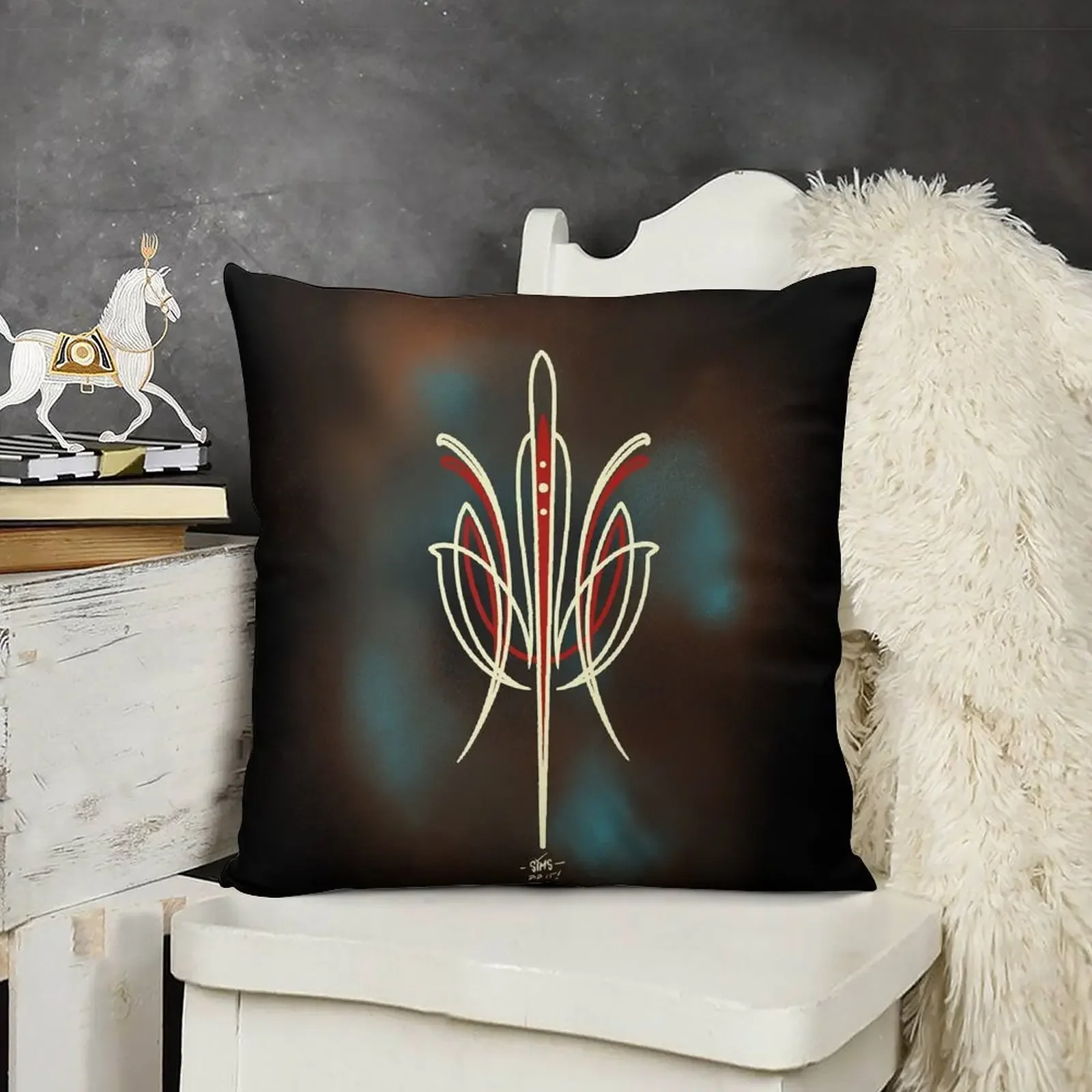

Patina pinstripe Throw Pillow christmas ornaments 2025 Christmas Cushion For Home pillow
