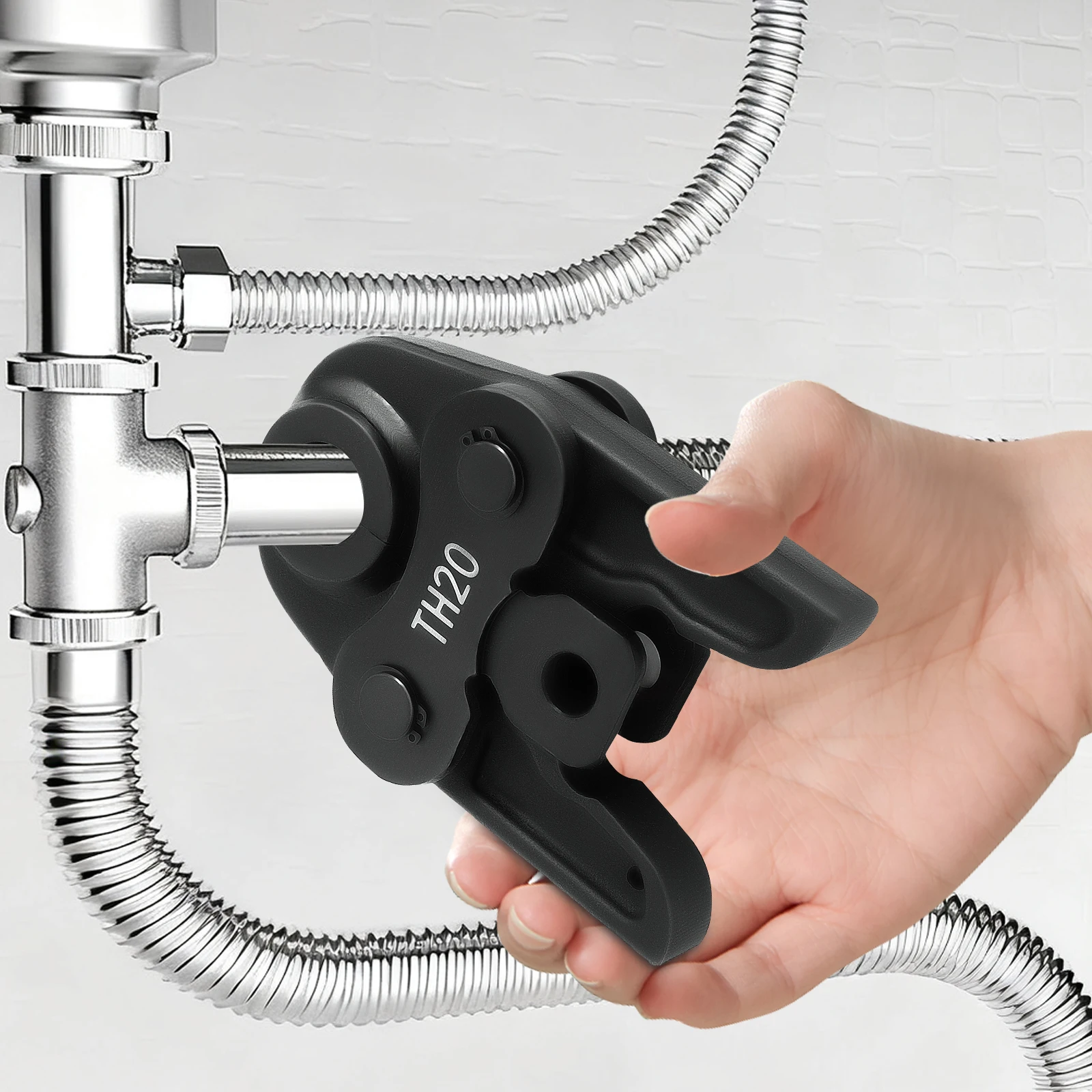 Kompakte Aluminium-PEX-Rohrpresszange, Presszangen-Werkzeugset mit Pressbacken, Mehrschicht-Verbundrohr-Presswerkzeug-Kit