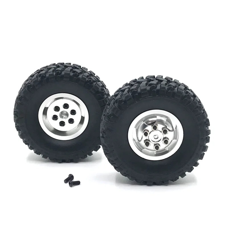 Used For WPL C14 C24 B14 B16 B24 B36 C34 C44 HengLong FeiYu RC Car Parts Metal Upgrade Front Single Rear Dual Wheel Hub Tires