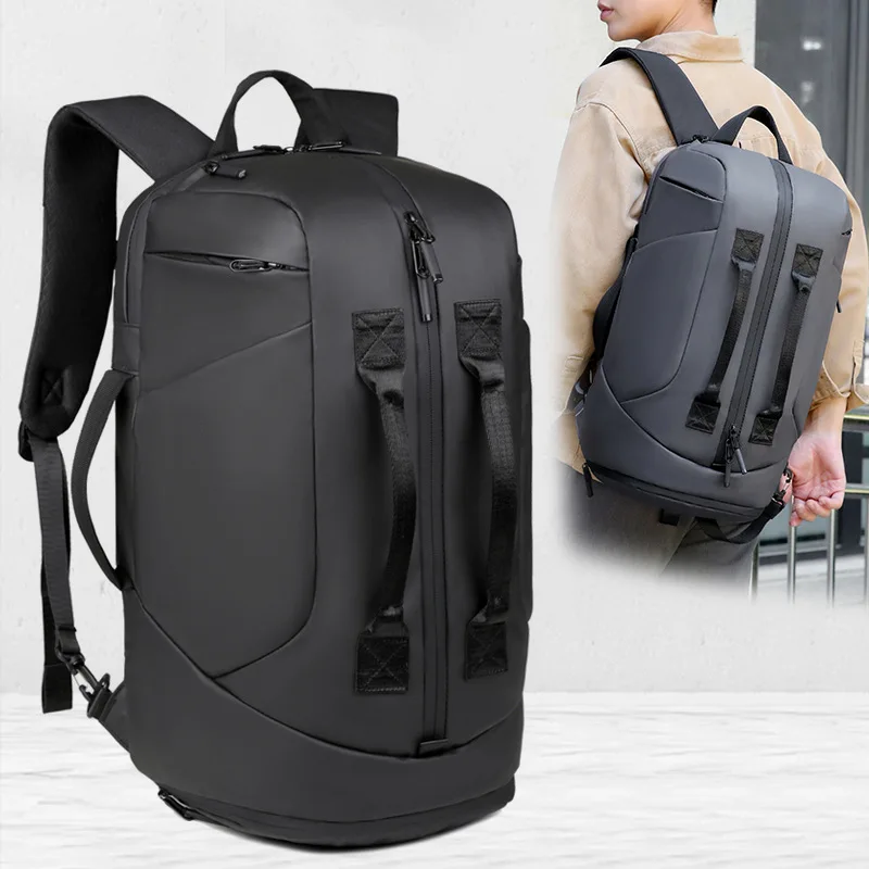 Waterproof Laptop Backpack for Men with Shoe Compartment Large Capacity Business Travel Hand Carry