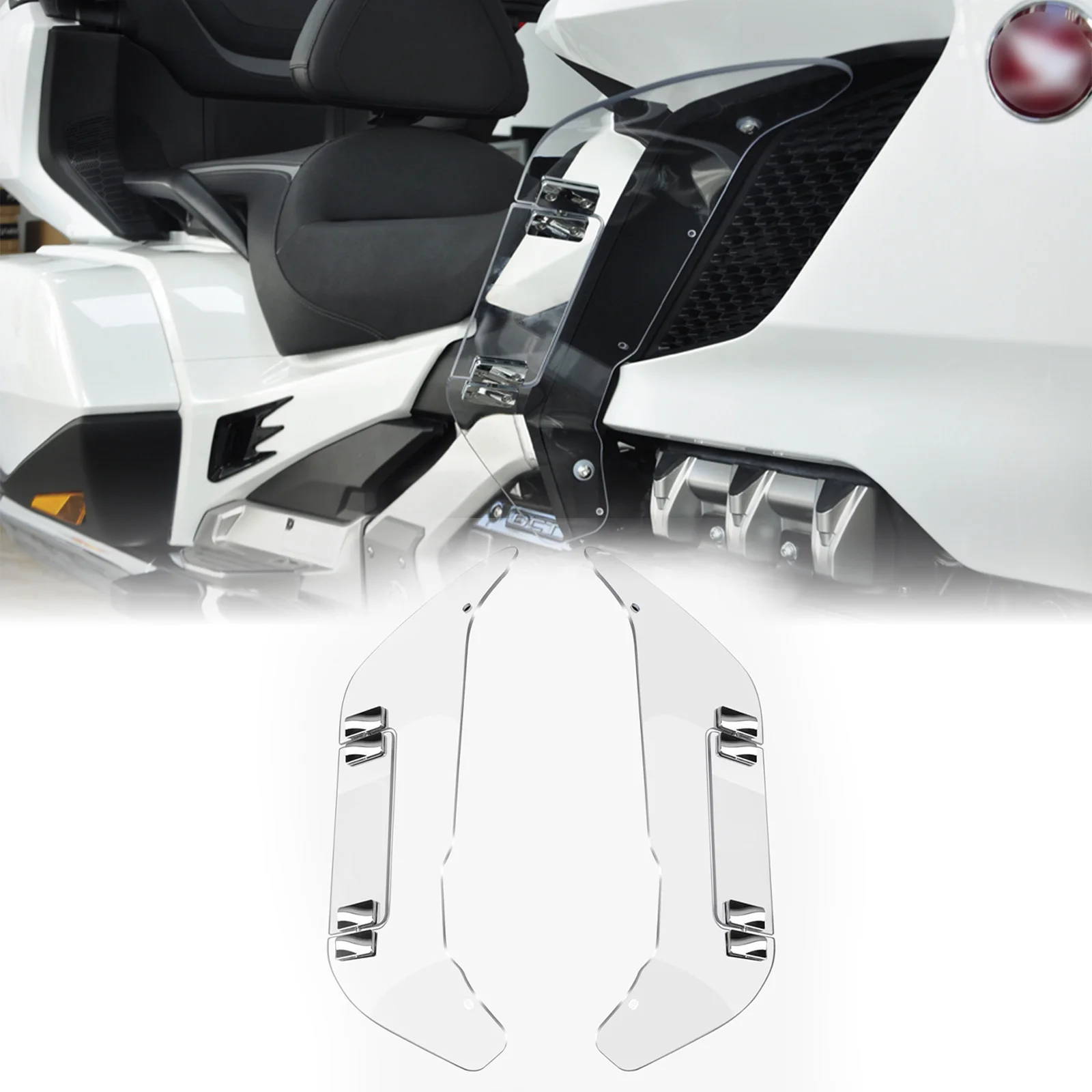 

panical suitable for Honda GoldWing GL1800 F6B 2018-2025 motorcycle side wing adjustable wind deflector air spoiler accessories