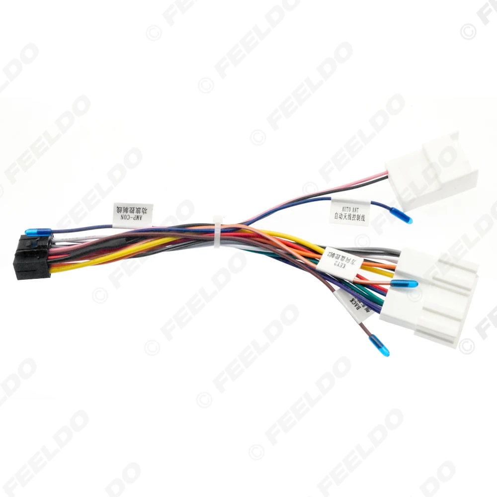 Car 16pin Power Cord Wiring Harness Adapter For Mitsubishi Pajero Sport (06-09) Installation Head Unit