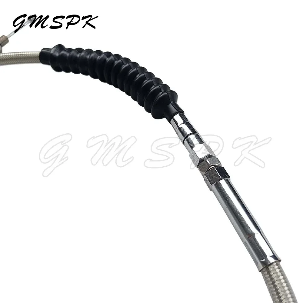 Motorcycle 140/160/180cm Braided Stainless Steel Clutch Cable Fit for Harley Sportster 1200 Iron 883 Super Low XL 883 XL1200