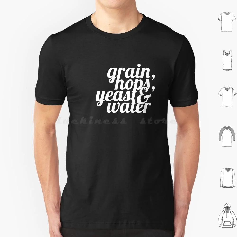 

Список ингредиентов домашнего пивоварения, футболка из хлопка для мужчин и женщин, сделай сам, принт, типография, тип текста, домашнее пивоварение, пивоварение, лагерь Ipa