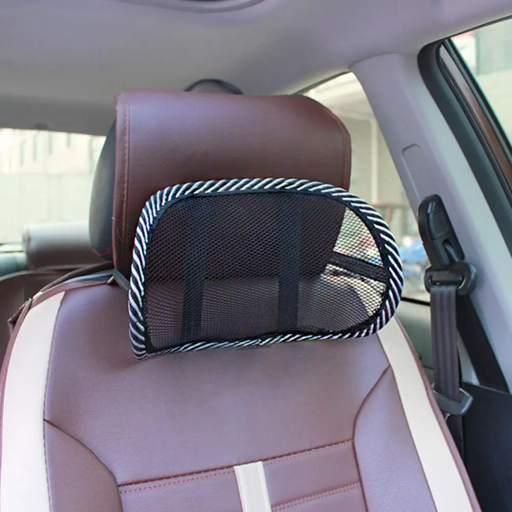 Breathable Mesh Neoprene Cloth Auto Car Seat Mount Pillow Cushion Neck Proect Pain Relief Headrest Neck Pillow Cushion Accessory