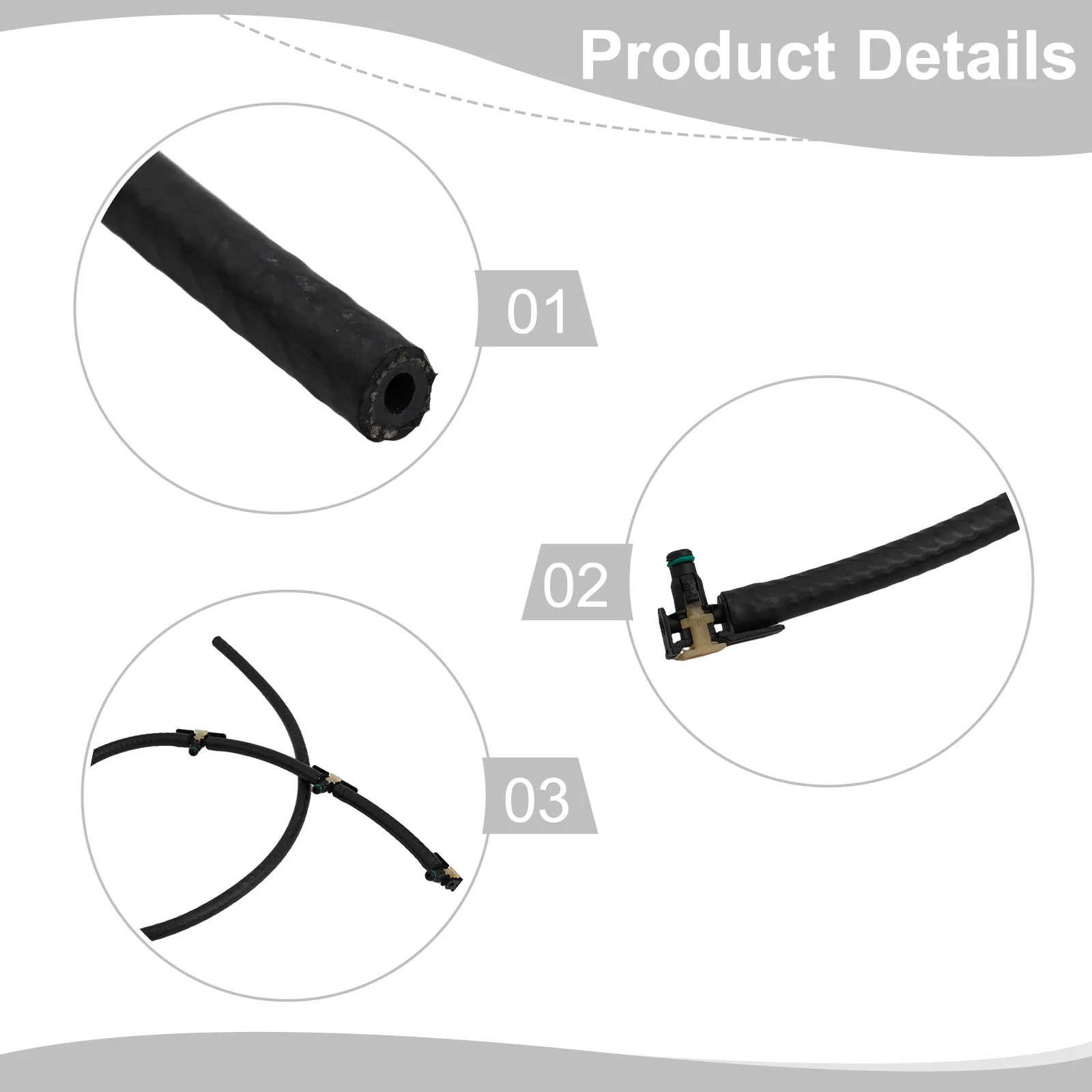 

Для BMW 2010, возвратная труба форсунки, возвратная труба топлива для ремонта двигателя, черная, долговечная, устойчивая к температуре