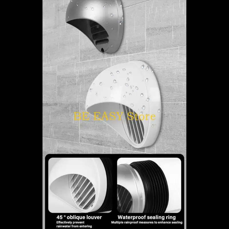 

E28F Stable Ventilation Caps with Standard Pipe Interfaces Plastic for Easy Setups