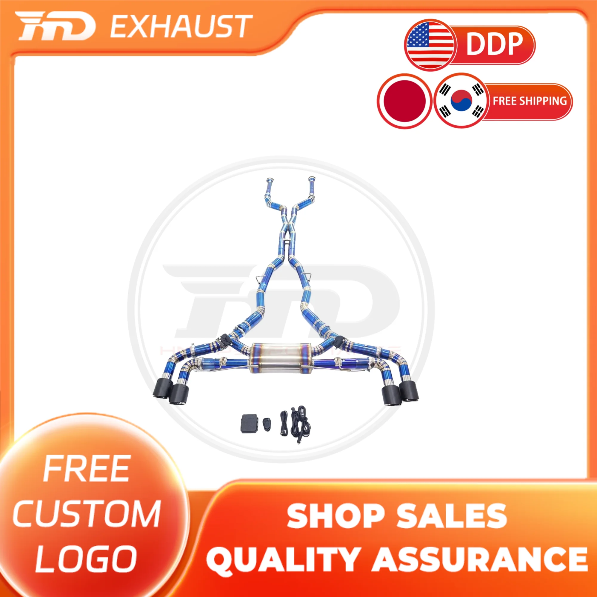 

HMD Hot Sale Titanium Exhaust System Sport Catback exhaust for BMW M5 G90 Muffler With Valve Auto Parts