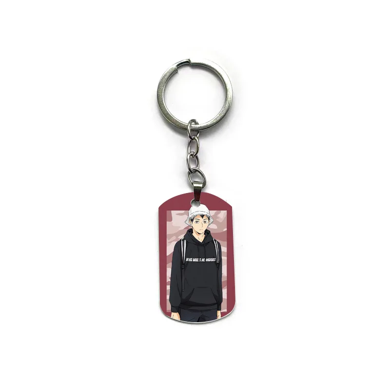 Volleyball Boy Dong Ying Shan Fei Xiong Hinata Shoyo Keychain Animation Pendant Couple Backpack Ornaments Birthday Gift.